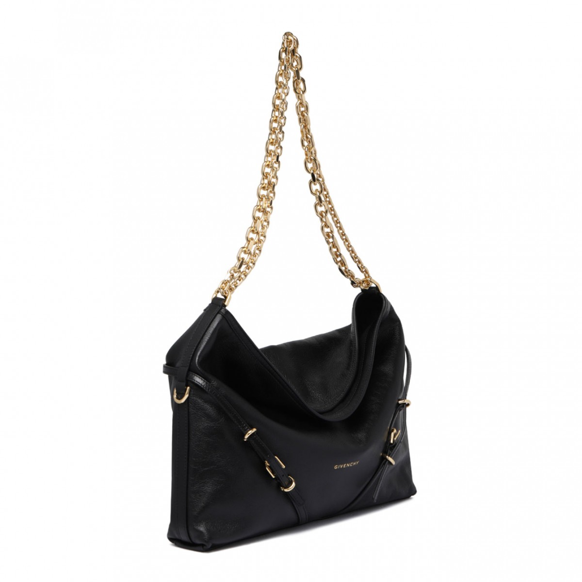 Black Medium Voyou Shoulder Bag