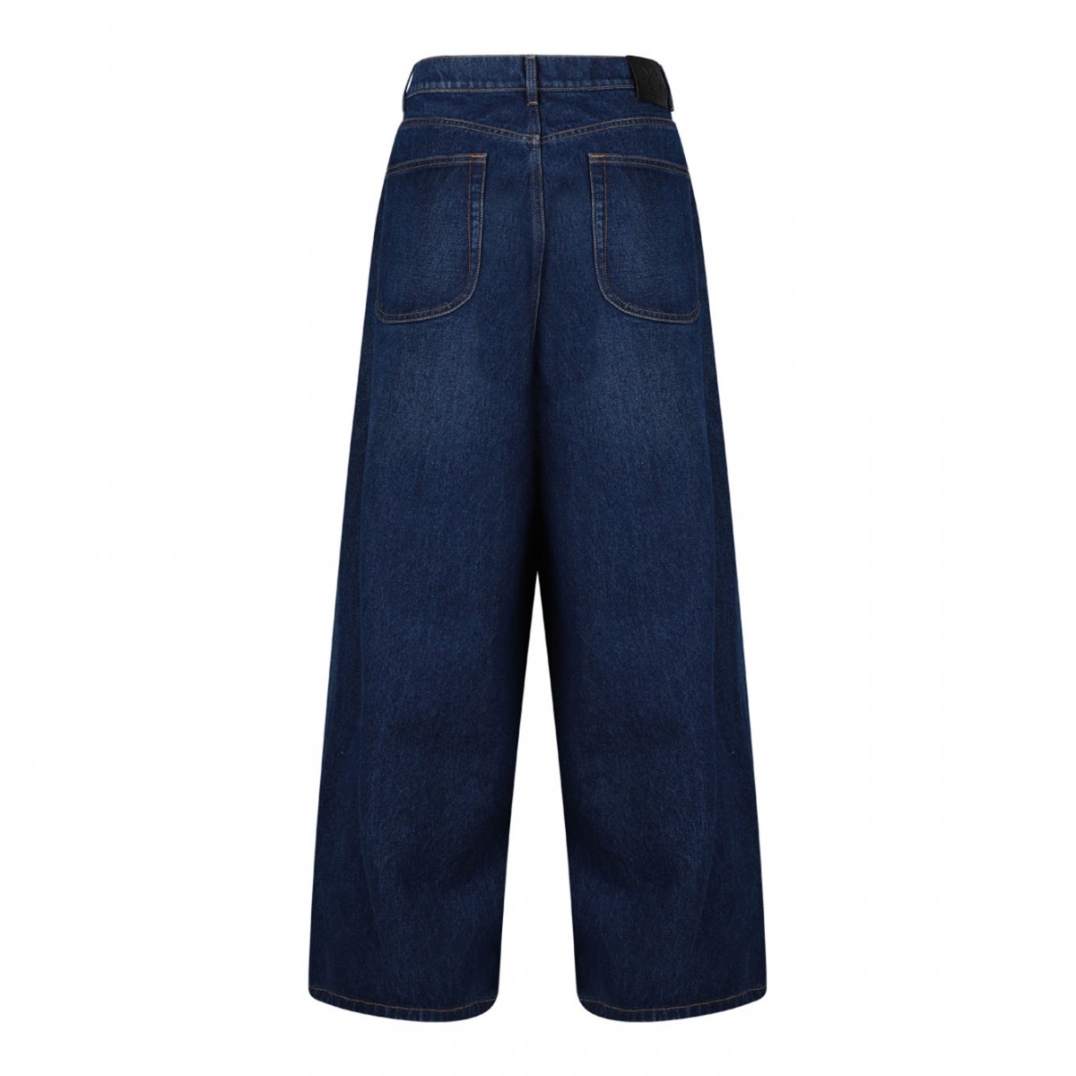 Blue Logo Embroidered Jeans