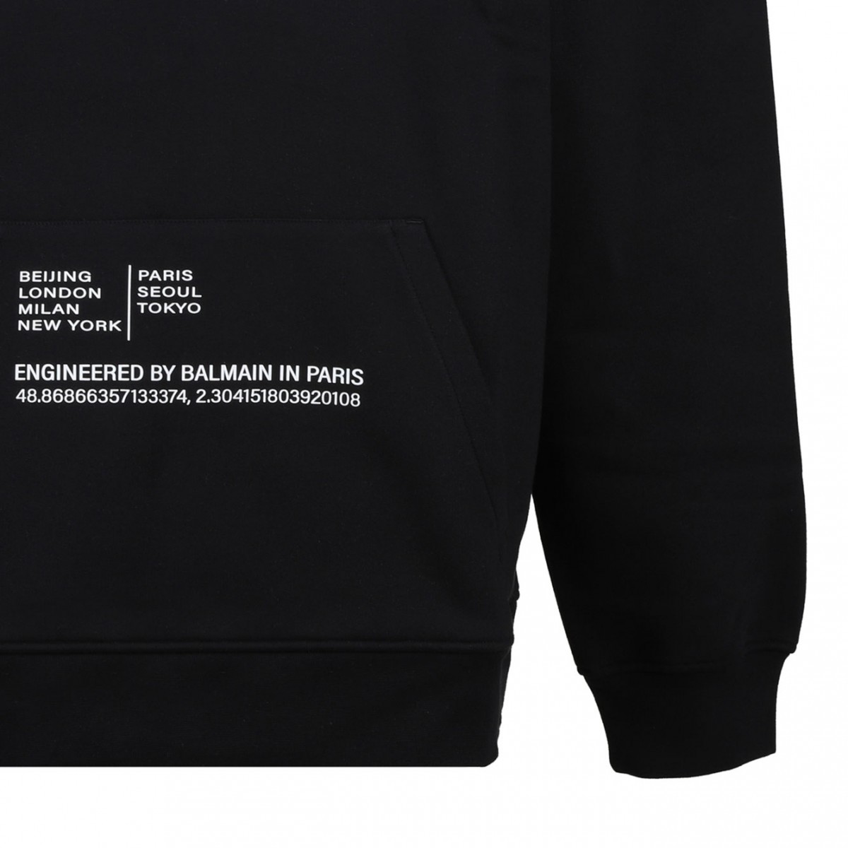 Black Logo Patch Hoodie