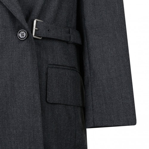 Dark Grey Double Breasted Blazer