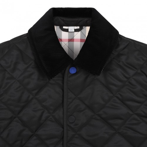 Black Quilted Barn Jacket