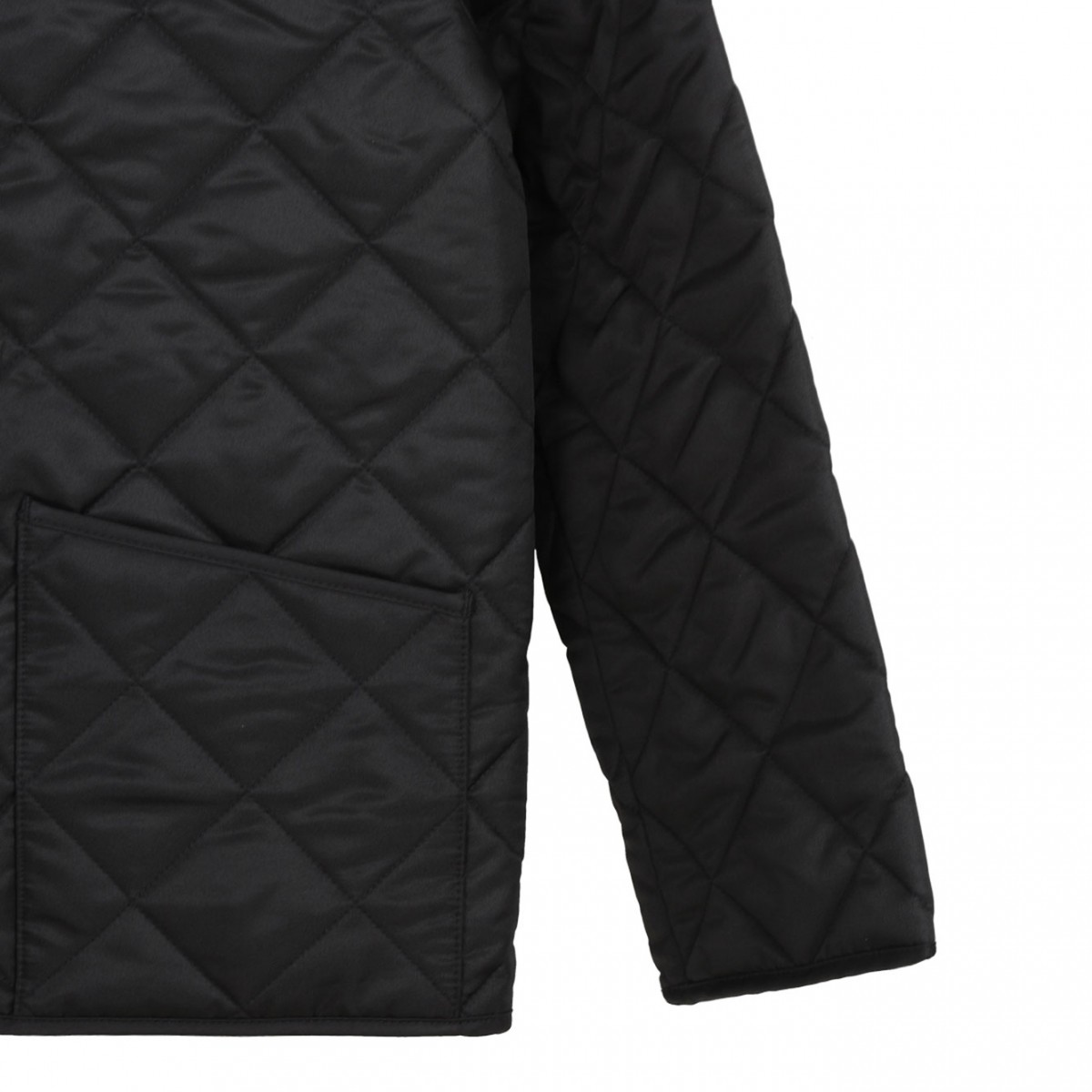 Black Quilted Barn Jacket