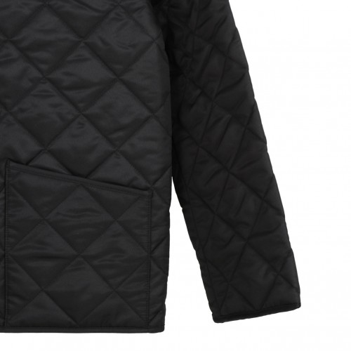 Black Quilted Barn Jacket