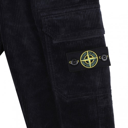 Navy Blue Compass Badge Track Pants