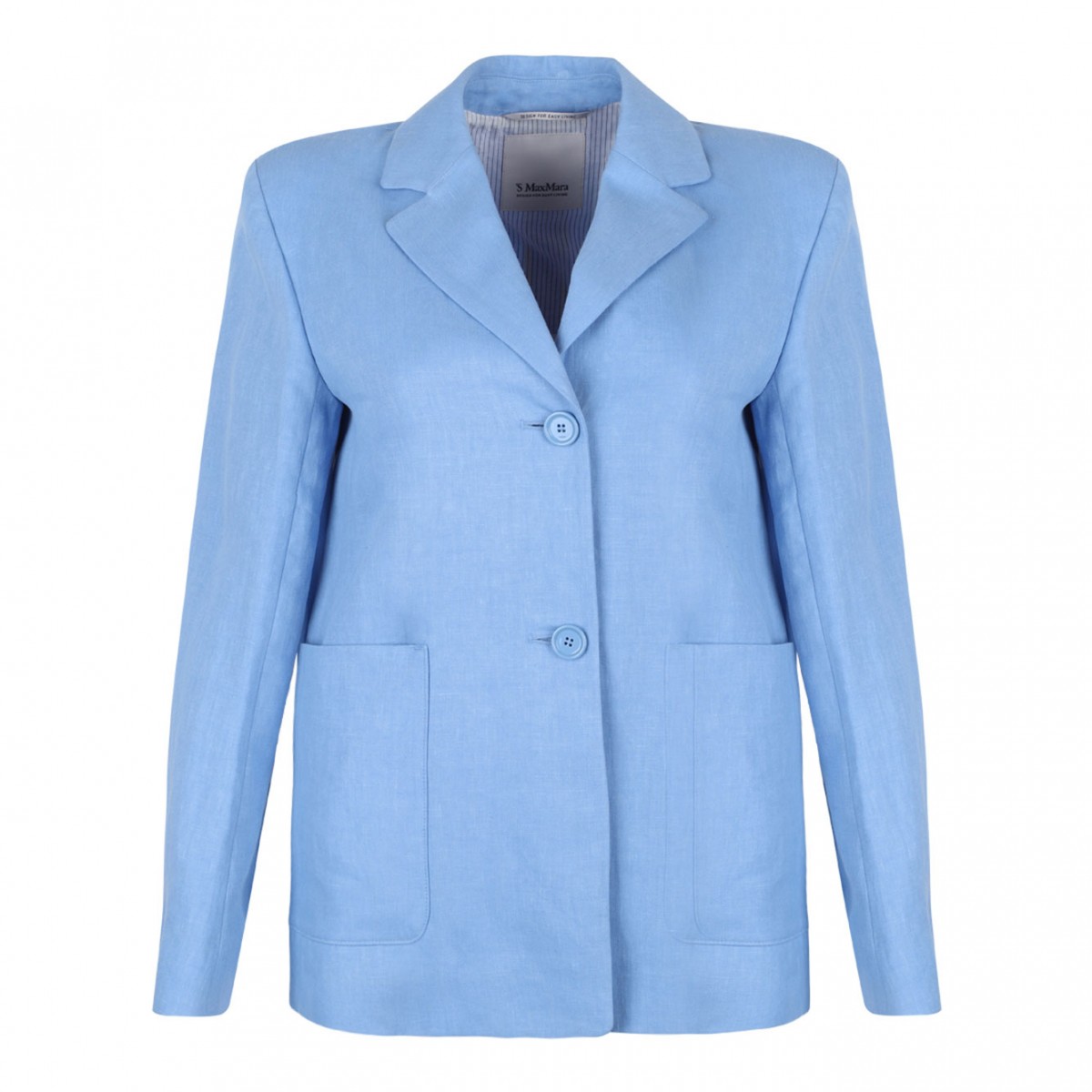 Blue Single Breasted Jacket
