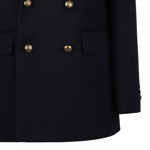 Navy Blue Wool Jacket