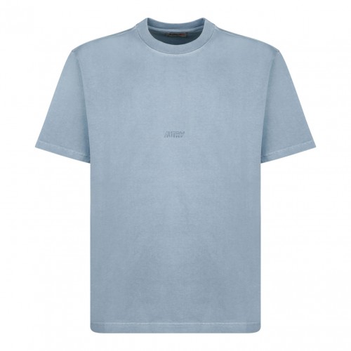 Illusion Blue Crew-Neck T-shirt