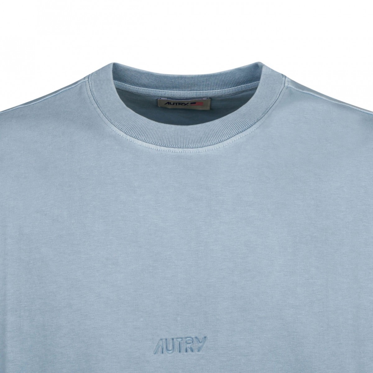 Illusion Blue Crew-Neck T-shirt