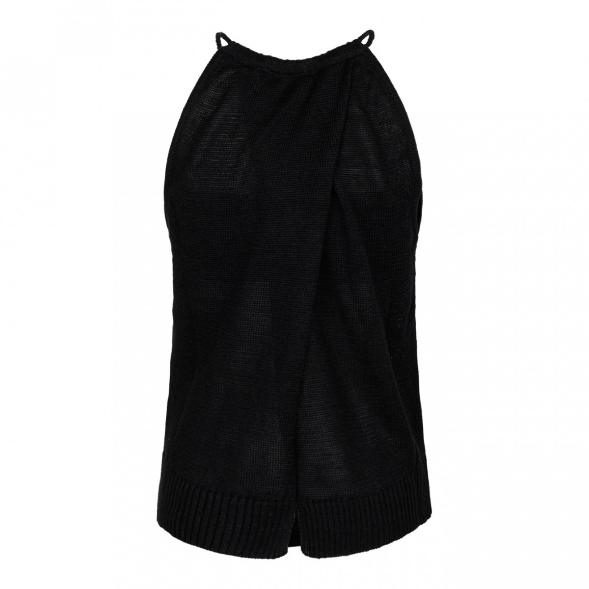 Black Linen Top