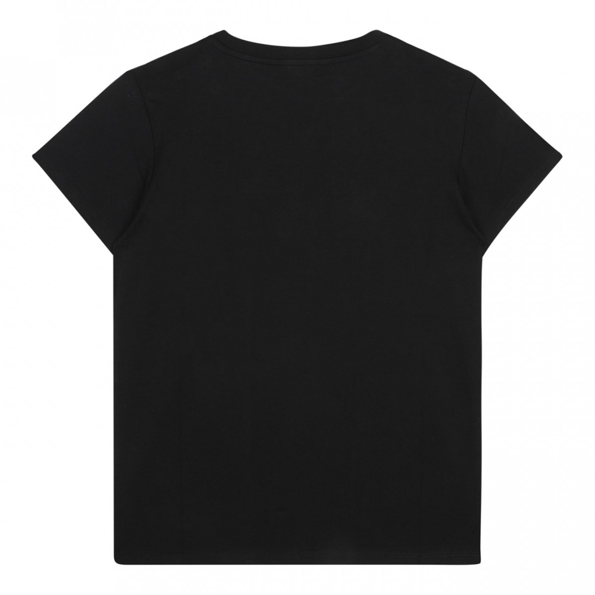 Black Logo Embroidered T-Shirt