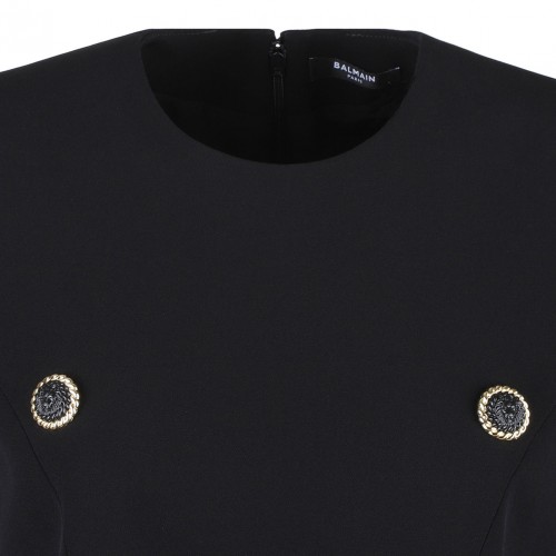 Black Tailored Minidress