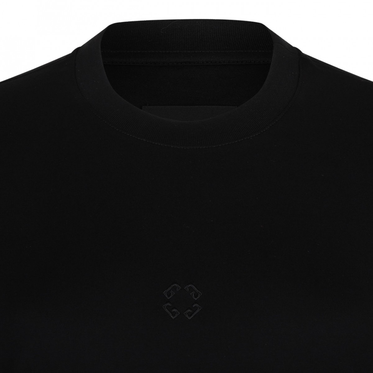 Black Overlapped T-Shirt