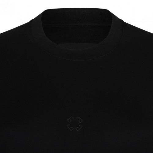 Black Overlapped T-Shirt