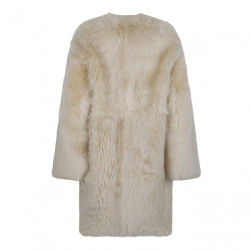 Illustration Shearling Coat