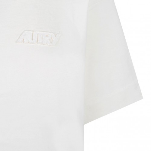 Apparel Cream Cropped T-Shirt