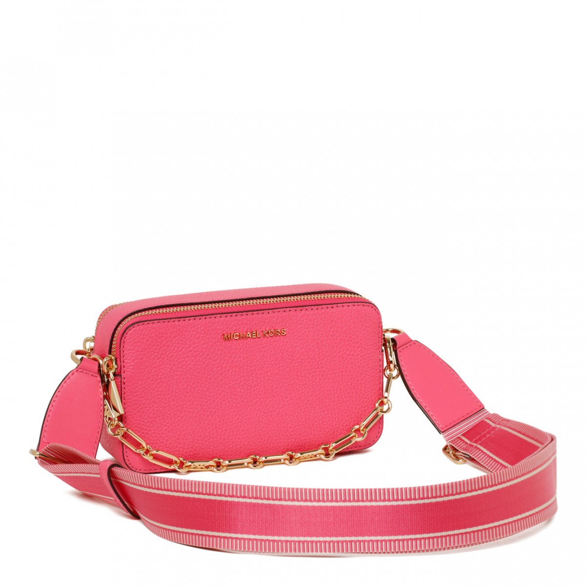 Michael Kors Pink Small Jet Set Crossbody Bag