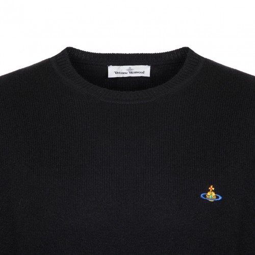 Black Orb Embroidery Jumper