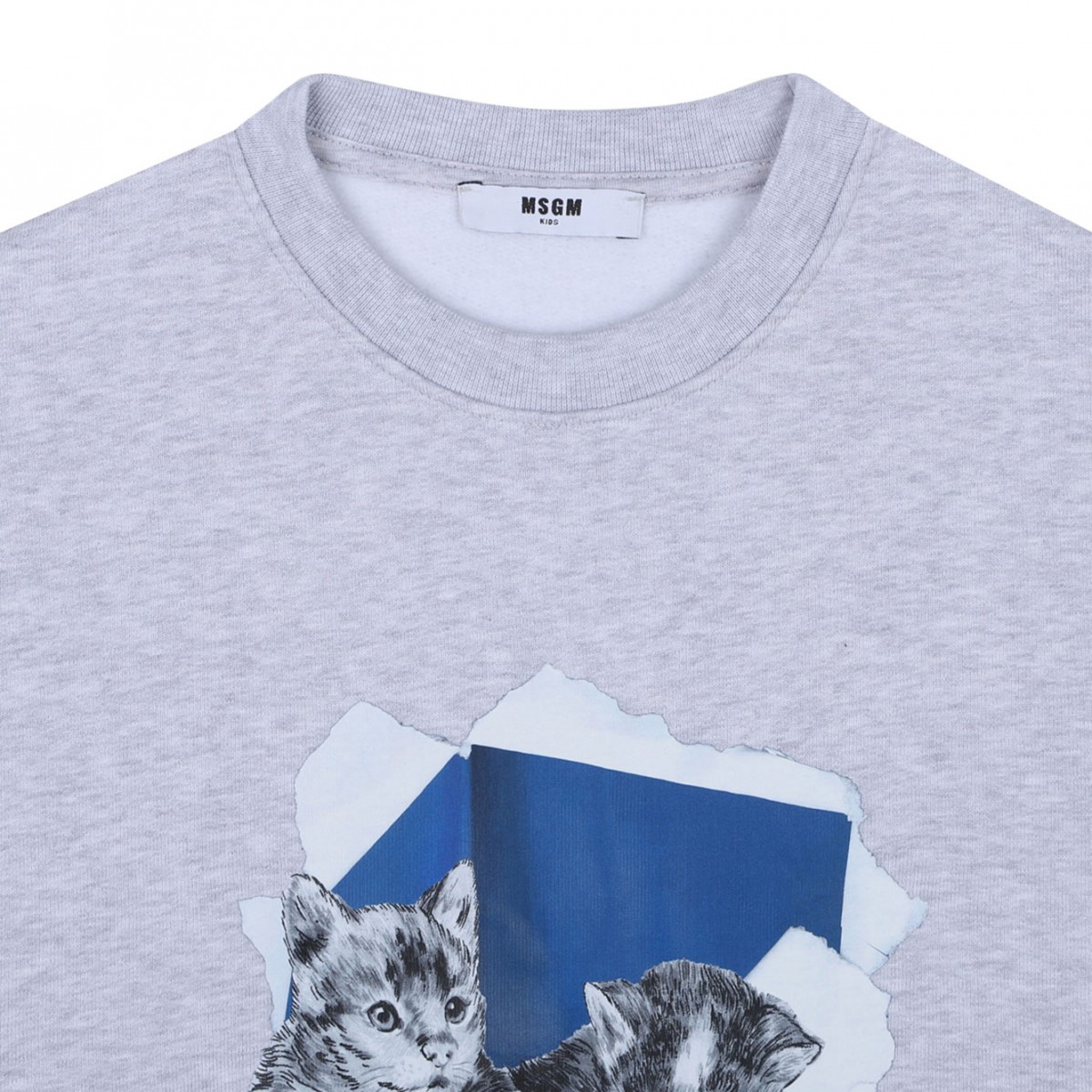 Light Grey Logo Print Sweatshirt