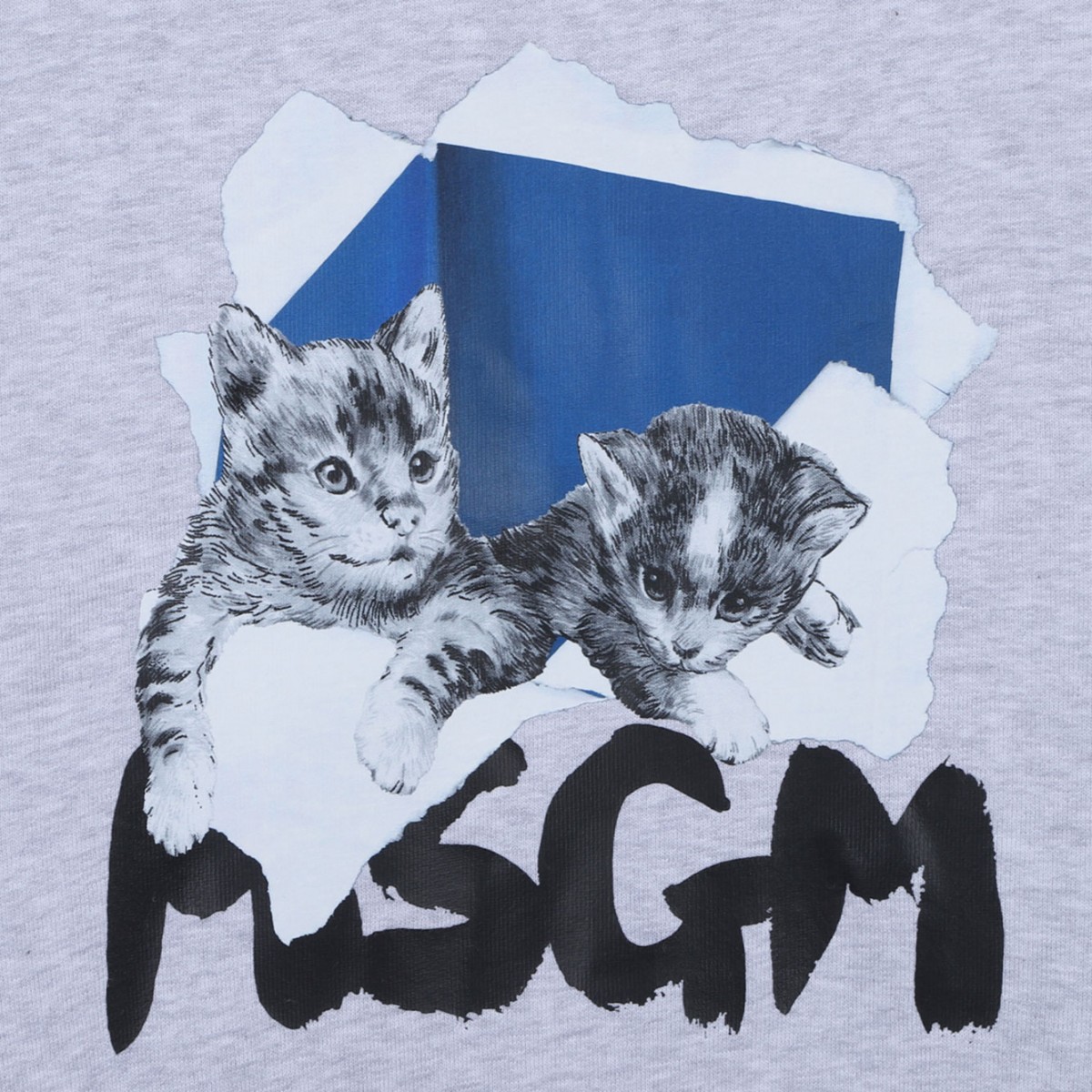 Light Grey Logo Print Sweatshirt