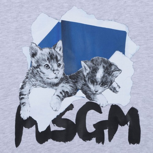 Light Grey Logo Print Sweatshirt