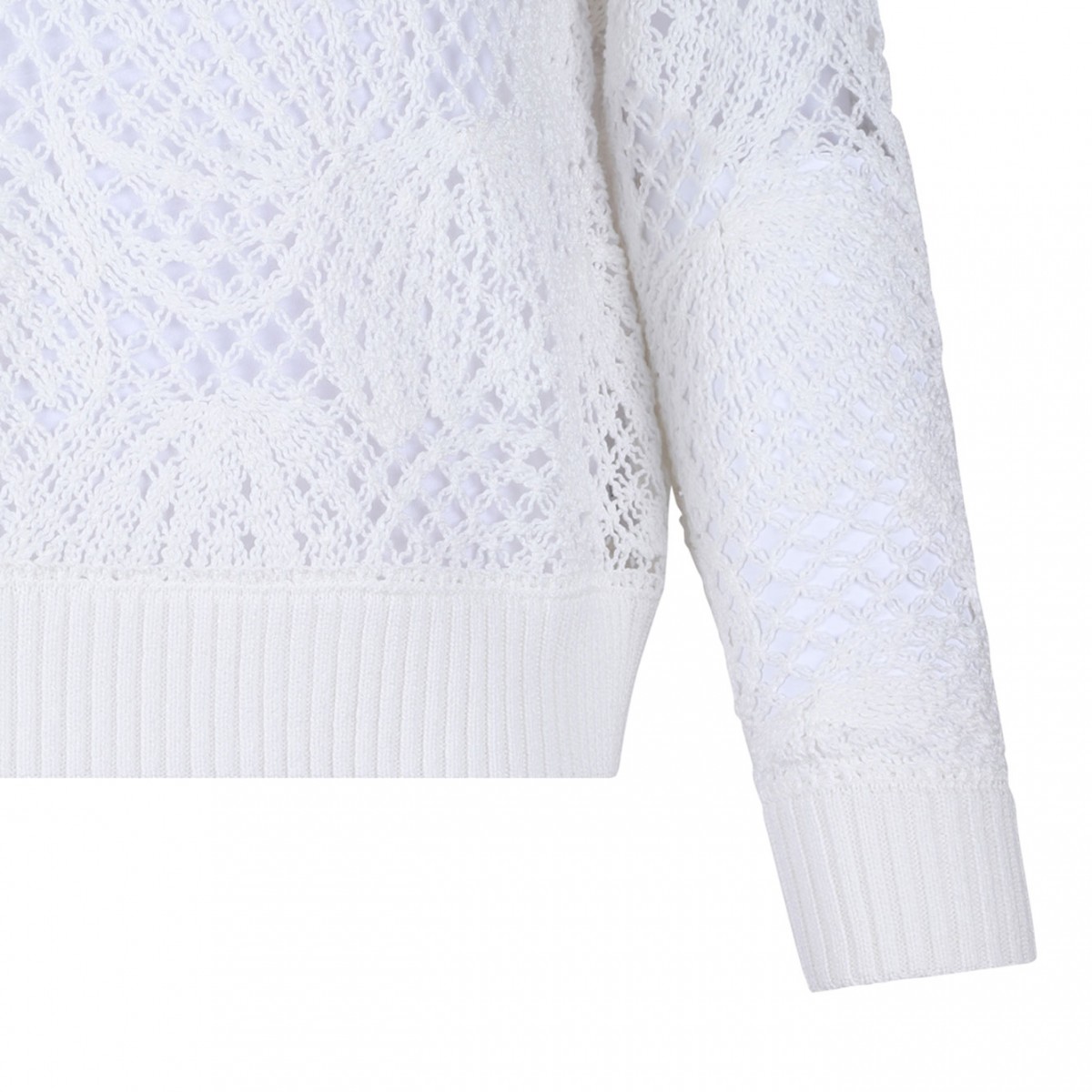 White Farea Sweater