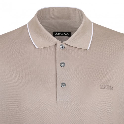 Light Taupe Polo Shirt
