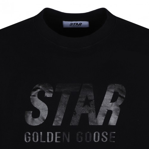 Black Logo Print Sweatshirt