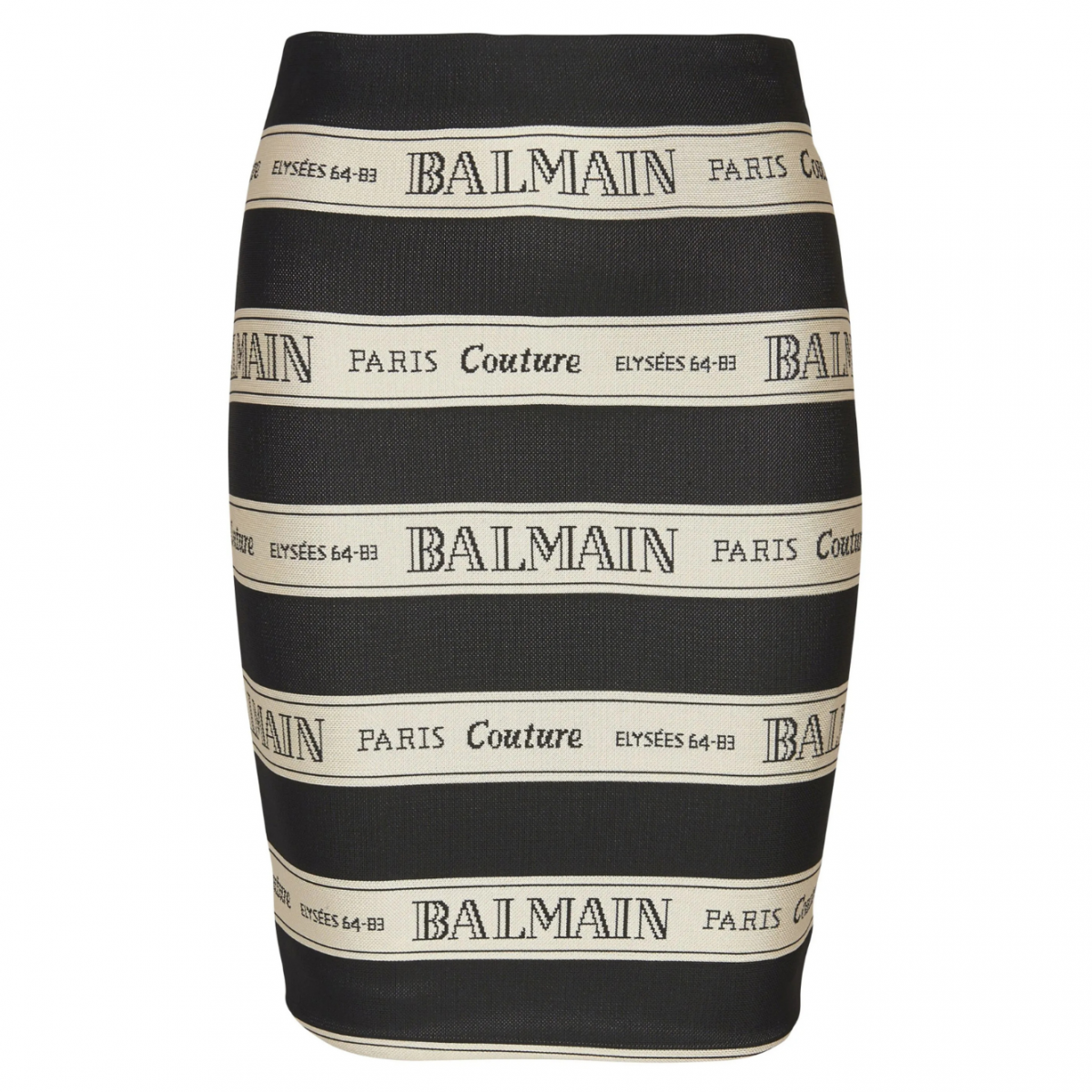 Black Short Jacquard Skirt