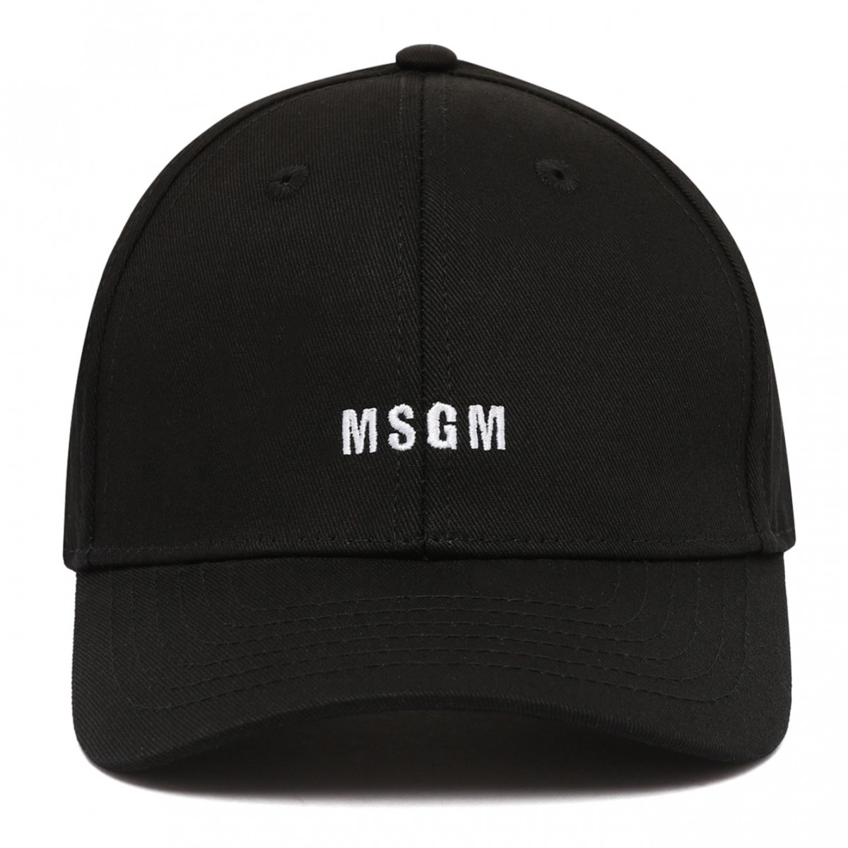 Black Logo Embroidered Cap