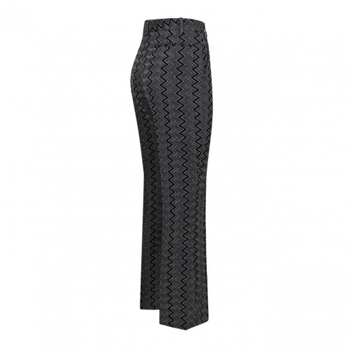 Black and Silver Crop Pants