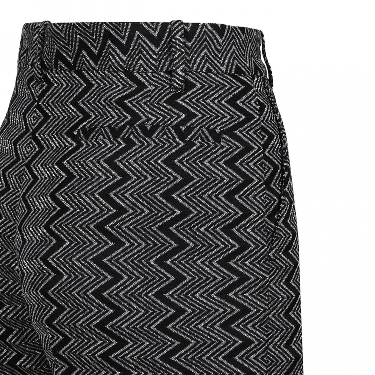 Black and Silver Crop Pants