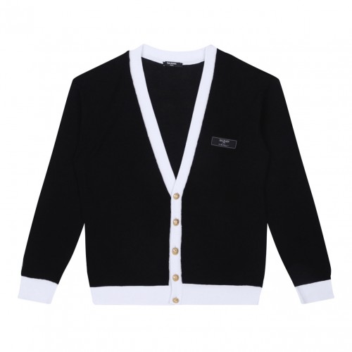 Black Two Tone Cardigan