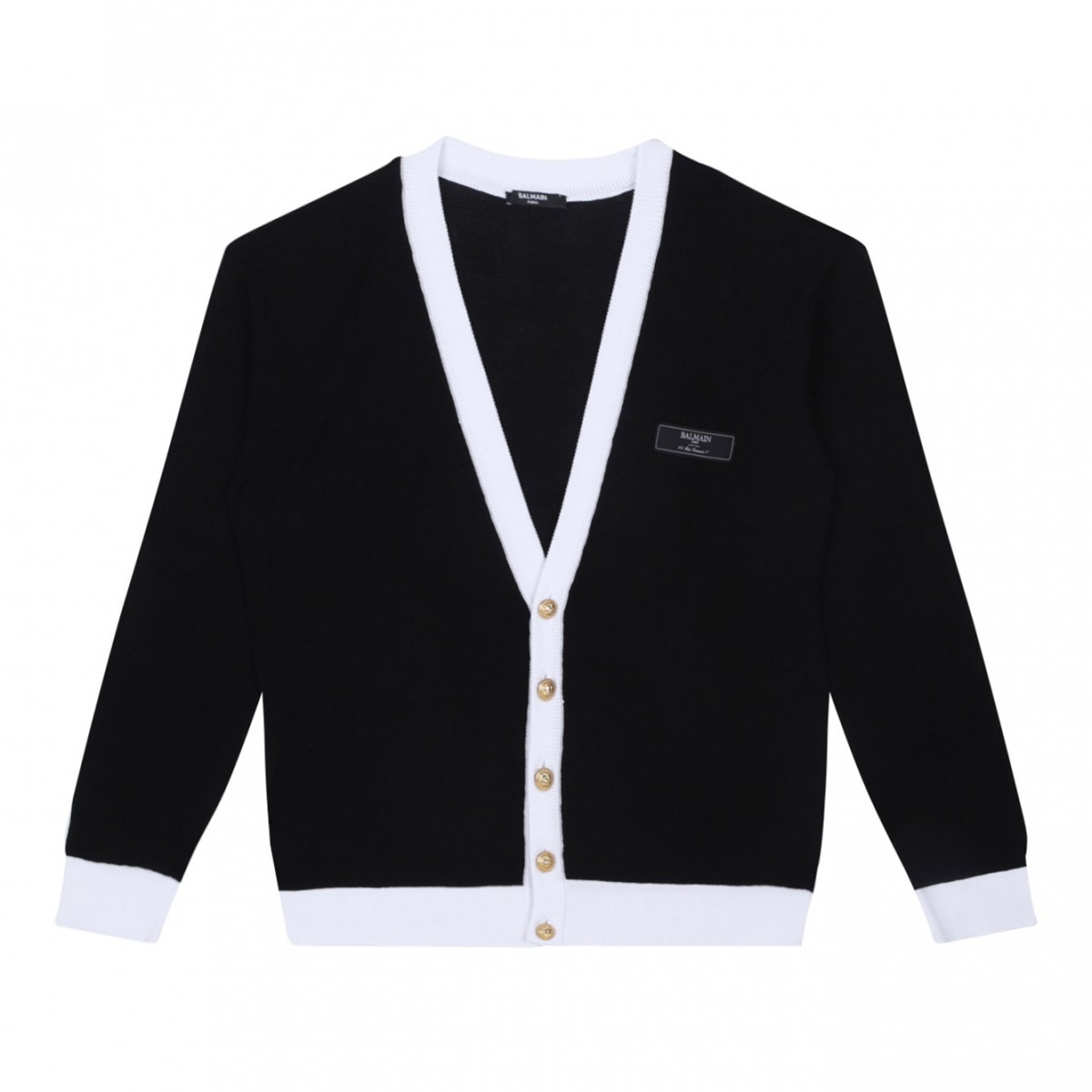 Black Two Tone Cardigan