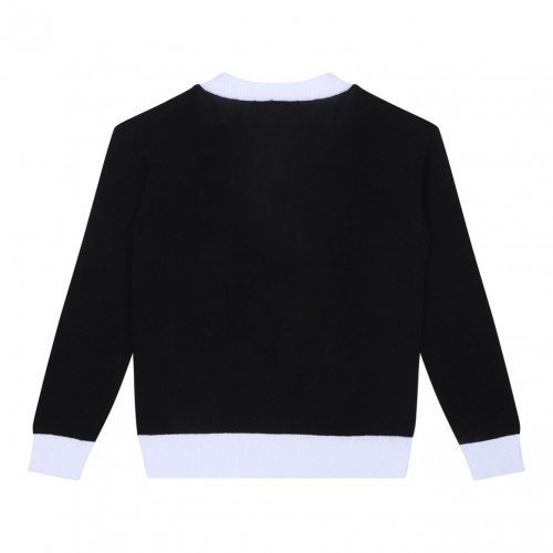 Black Two Tone Cardigan 2