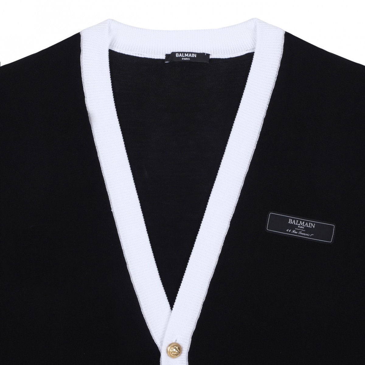 Black Two Tone Cardigan