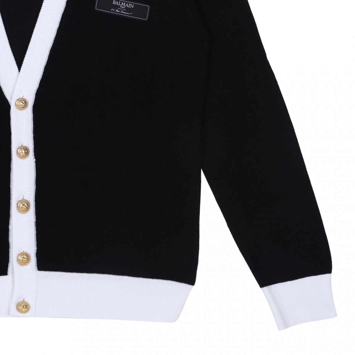 Black Two Tone Cardigan