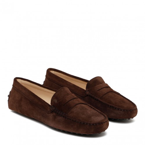 Tod's Brown Africa Rich Suede Loafer