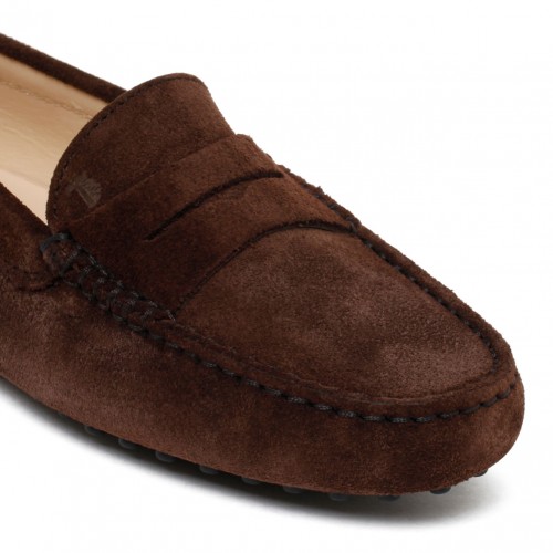 Tod's Brown Africa Rich Suede Loafer