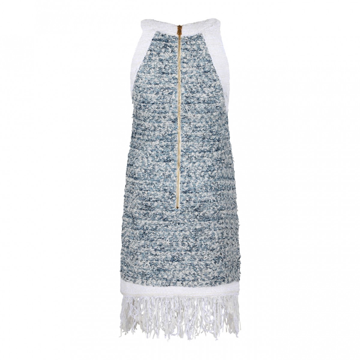Fringed Tweed Minidress