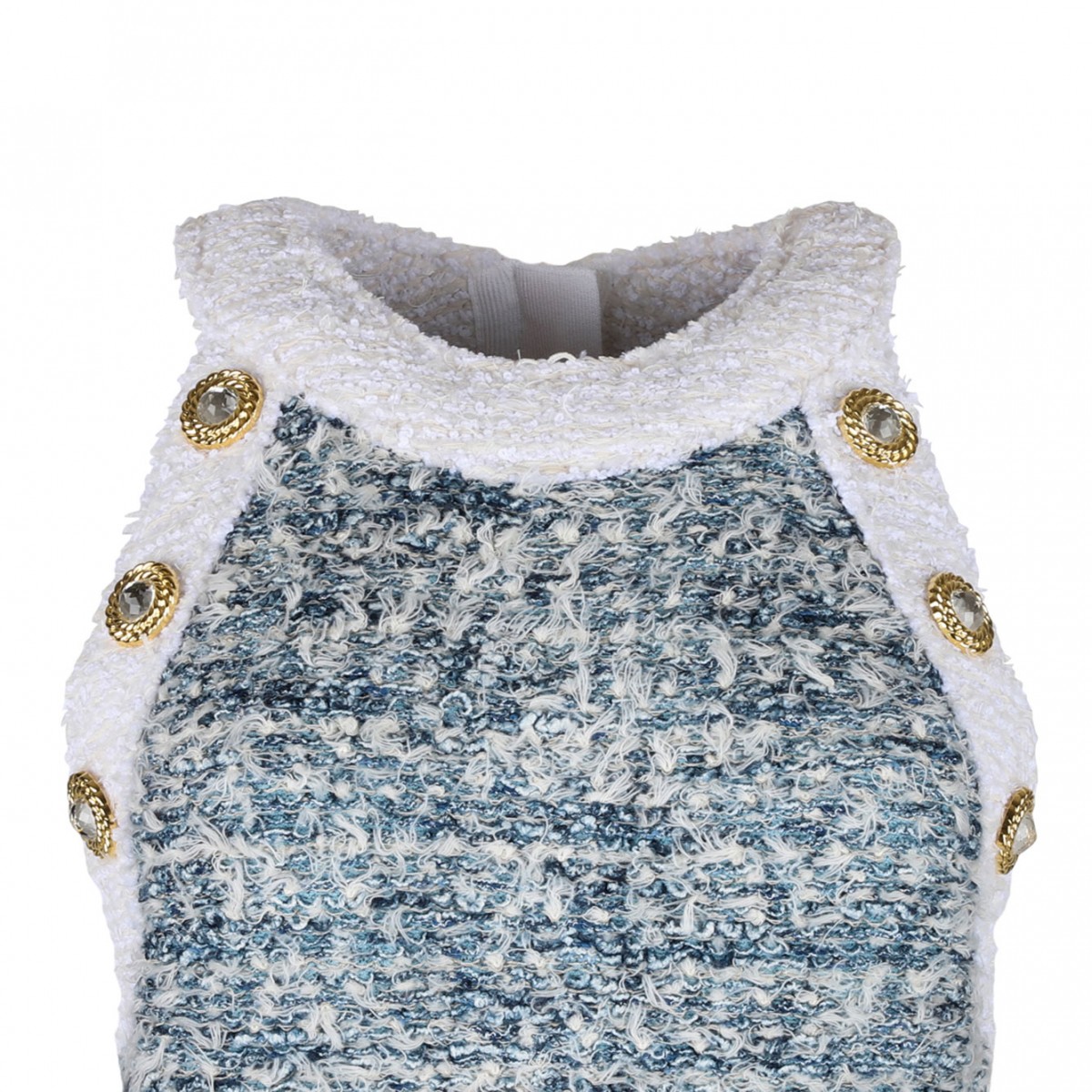 Fringed Tweed Minidress