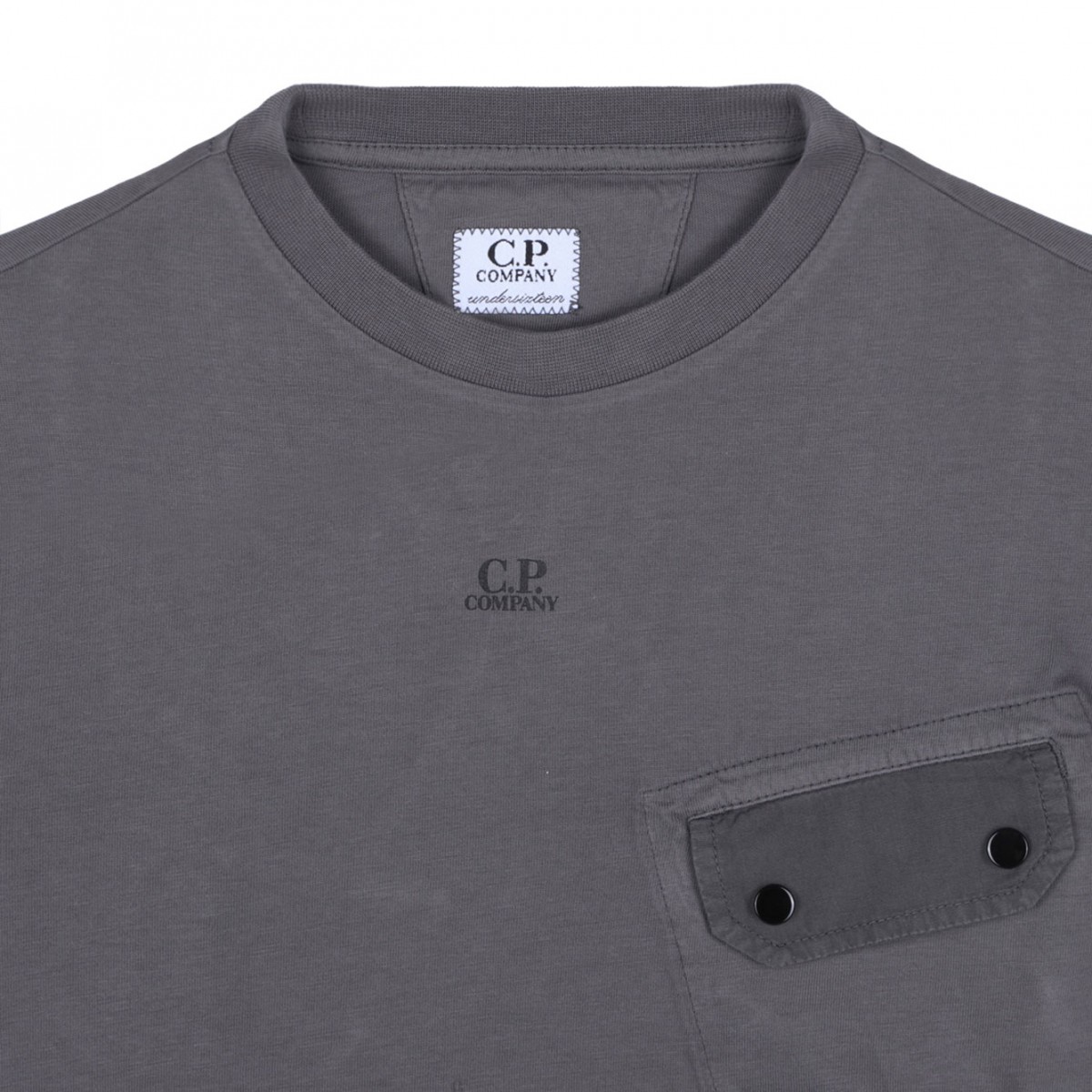 Grey Logo Print T-Shirt
