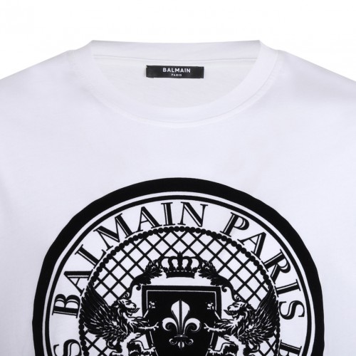 White Flocked Coin T-Shirt