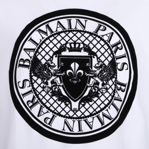 White Flocked Coin T-Shirt