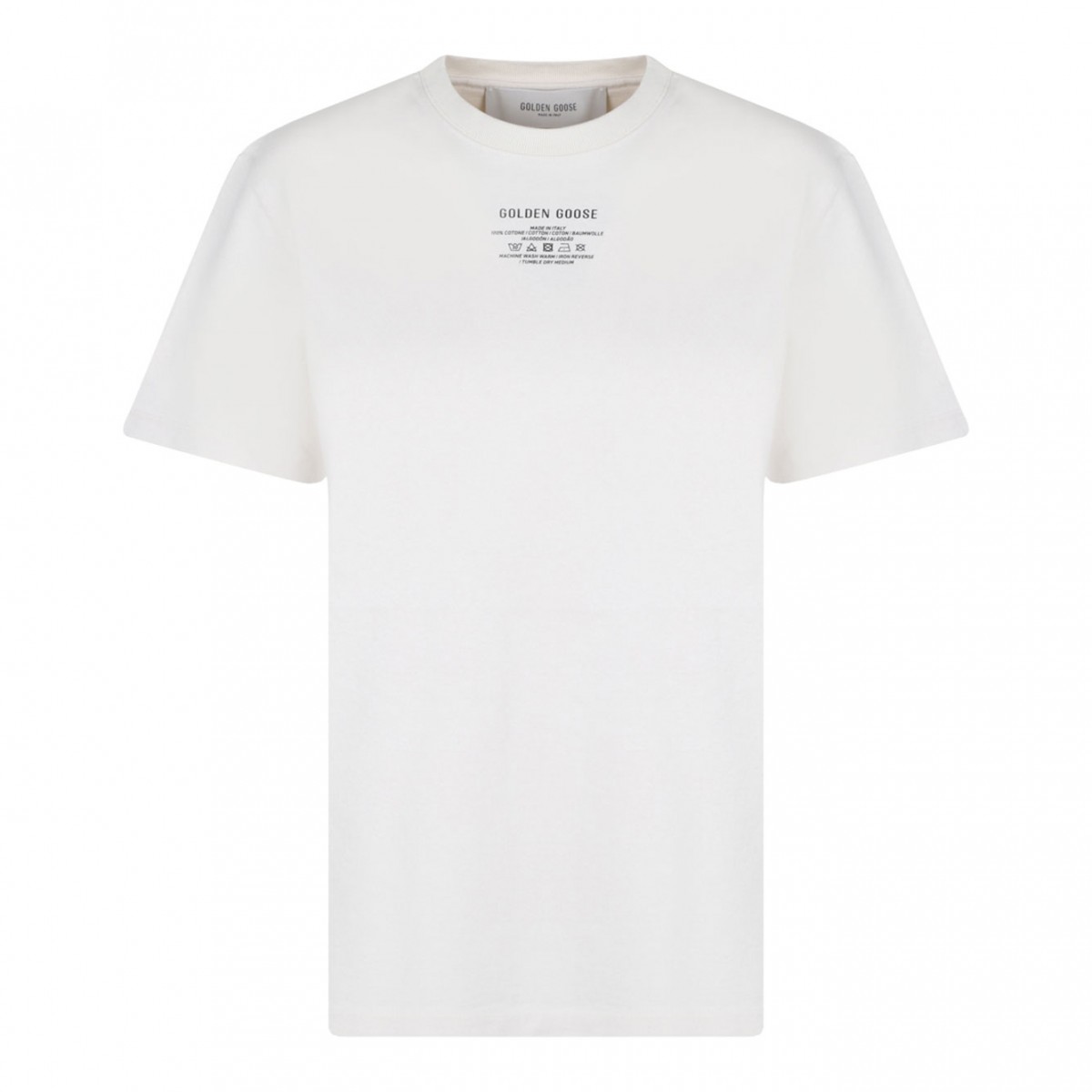 White Logo Lettering T-Shirt