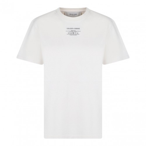 White Logo Lettering T-Shirt