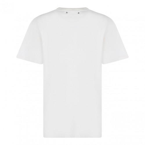 White Logo Lettering T-Shirt 2
