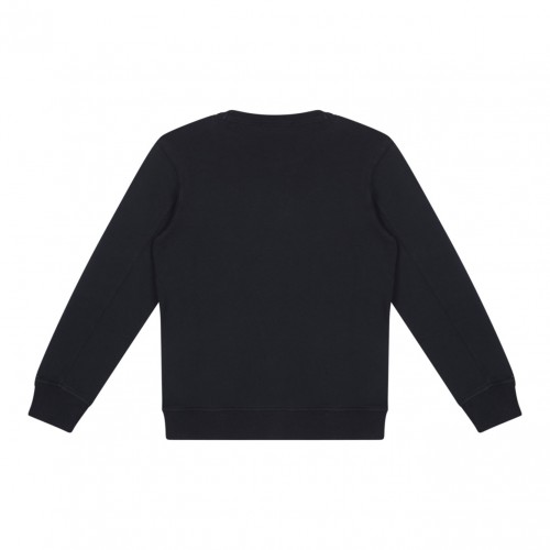 Navy Blue Logo Print Sweatshirt 2