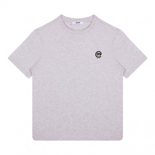 Light Grey Logo Print T-Shirt