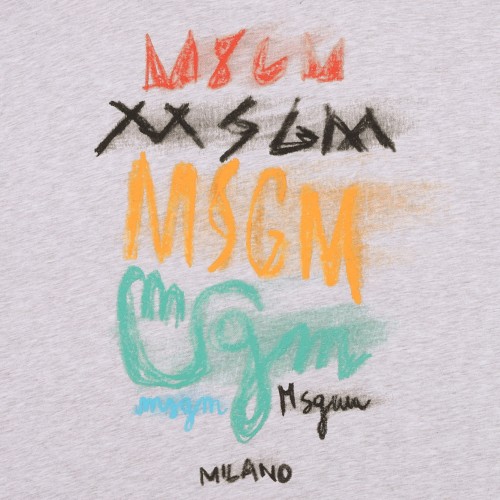 Light Grey Logo Print T-Shirt