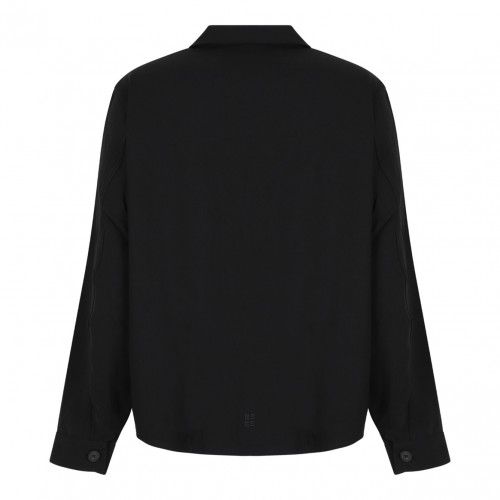Black Double Face Shirt Jacket 2